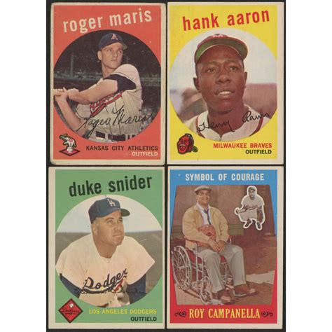 Lot Of Topps Baseball Cards With Roger Maris Hank