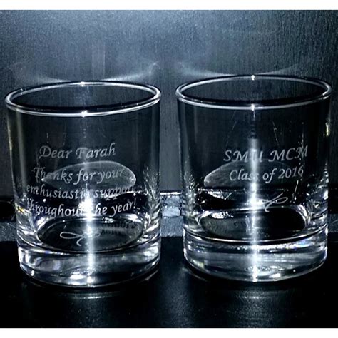 Engraved Personalized Whiskey Glasses A Pair As Appreciation T