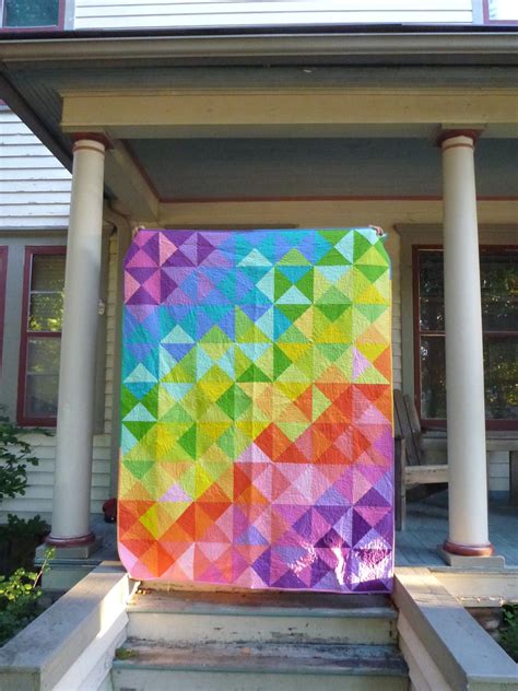 Sewn By Leila Gardunia Qst Rainbow Quilt