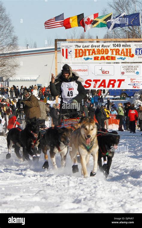 Mar 07, 2010 - Willow, Alaska, USA - Three-time defending Iditarod ...