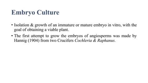 Endosperm And Embryo Culture Ppt