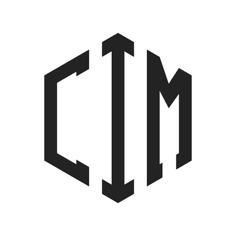 Premium Vector CIM Logo Design Initial Letter CIM Monogram Logo Using