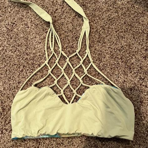 Sa Lorenzo Swim Reversible Bikini Top Size Medium Depop