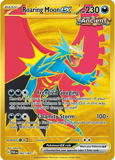 Serebii net Pokémon Card Database Paradox Rift 262 Roaring Moon ex