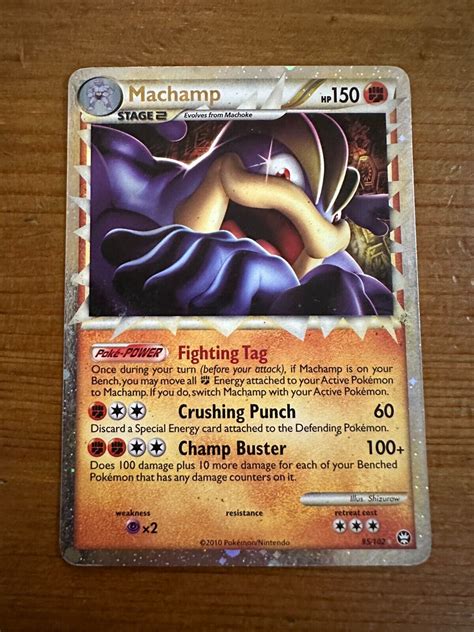 Pokémon TCG Machamp 95 102 Holo Rare LP eBay