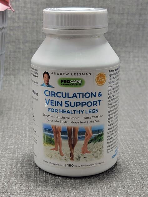 Andrew Lessman Circulation Vein Support For Healthy Legs 180 Capsules