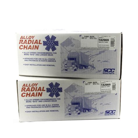 Security Chain Company Ta Alloy Radial Tire Traction Chain Pair