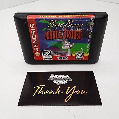 Bugs Bunny In Double Trouble Sega Genesis Cartridge Only Cleaned