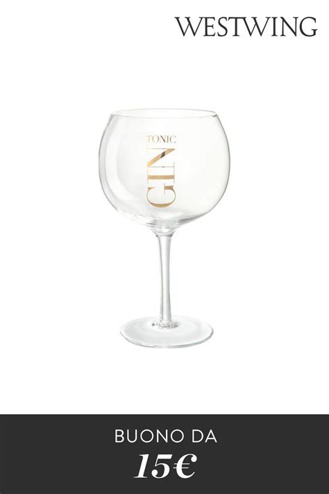 Bicchiere Con Scritta Gin Tonic Set Di 4 Westwing Gin Tonic Gin