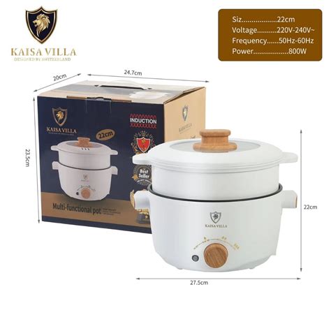 Kaisa Villa Electric Steamer Multi Layer Rice Cooker With Stainless