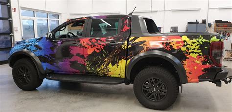 Ford Ranger Raptor Colour Splash Wrap Like Royalty