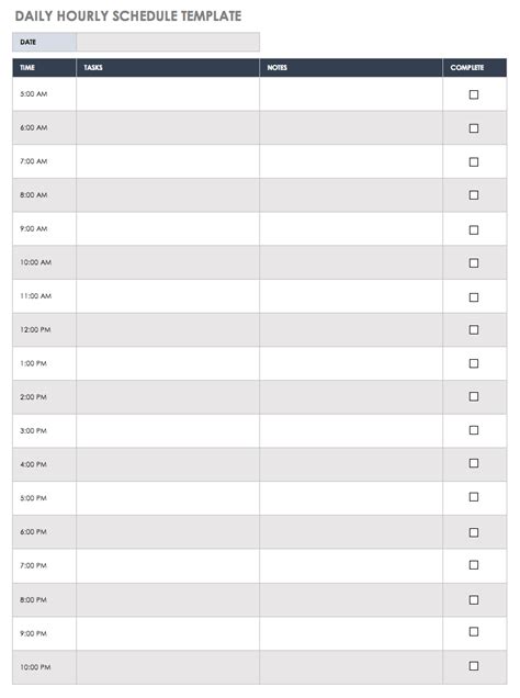 Daily Calendar Template | Professional Word Templates