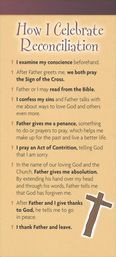 Catholic Confession Guide Printable