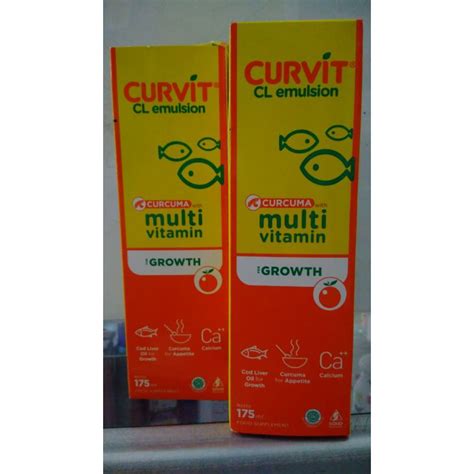 Jual Curvit CL Emulsion Sirup 175 Ml Rasa Jeruk Shopee Indonesia