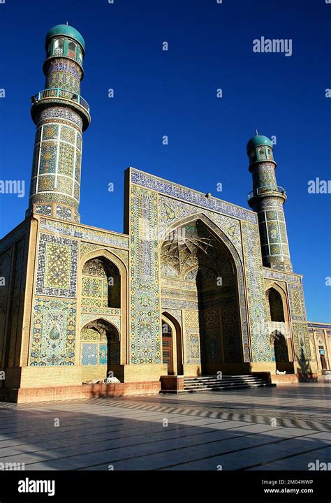 Herat in western Afghanistan. The Great Mosque of Herat (Friday Mosque ...