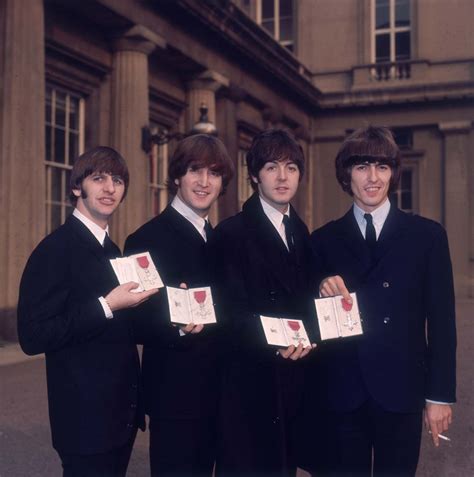 Exactly 55 Years Ago The Beatles Got Their Mbes Go Fug Yourself Go Fug Yourself