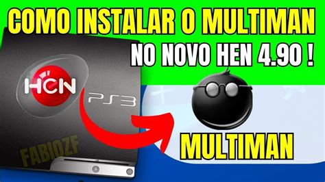 COMO INSTALAR MULTIMAN DIRETO DO PS3 HEN 4 90 2024 YouTube