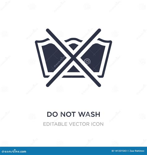 Do Not Wash Icon on White Background. Simple Element Illustration from ...