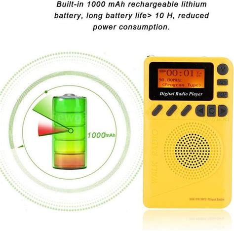 Mini Radios Portables R Cepteur St R O De Radio Num Rique Pocket Dab