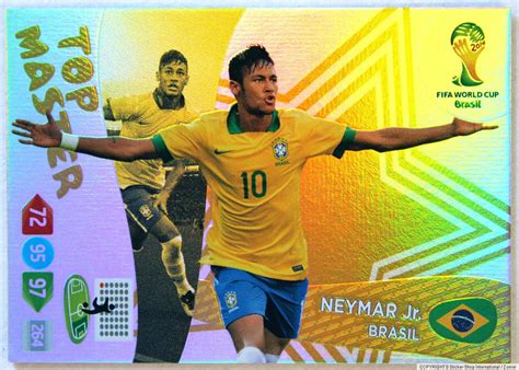 Panini Adrenalyn Xl Card Neymar Jrtop Master 407 World Cup Brasil