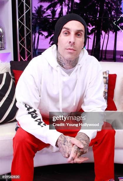 Travis Barker Visits Young Hollywood Studio Photos and Premium High Res Pictures - Getty Images