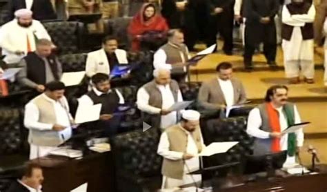 Members Take Oath Of Kpk Assembly Diaries Pk