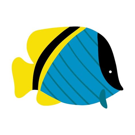 Illustration Vectorielle D Un Poisson Tropical Blue Tang Paracanthurus