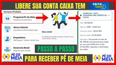 Como Liberar Caixa Tem Do Aluno Para Receber O P De Meia Sem Precisar