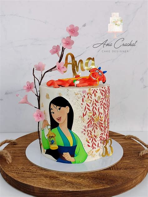 Mulan Buttercream Cake Tortas Bonitas Pasteles Deliciosos