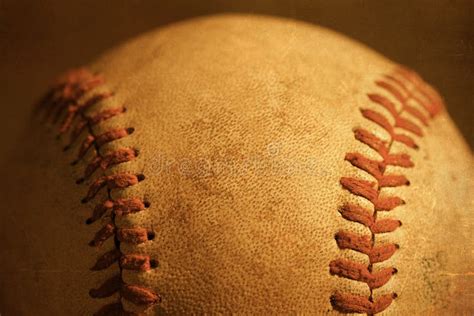 Baseball Stitches Close Up Stock Photo Image Of Macro 11240372