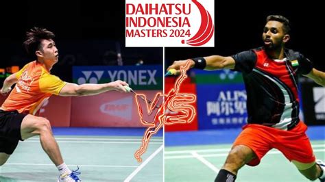 Loh Kean Yew V S Prannoy H S Indonesia Masters 2024 Bwf World Tour