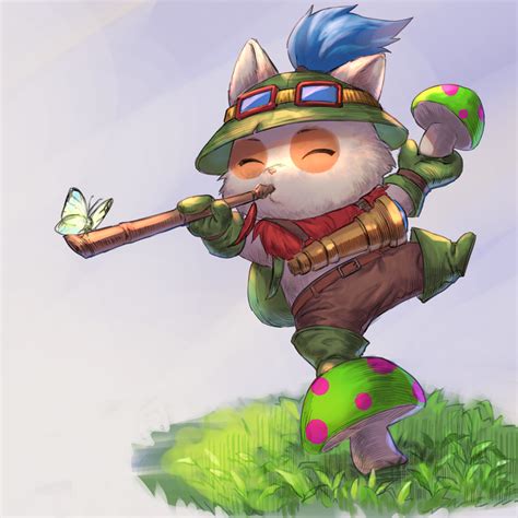 Teemo League Of Legends Drawn By Nyaamen Fork Danbooru