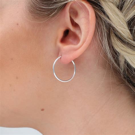 Sterling Silver Sleeper Hoops On Sale Bellvalefarms