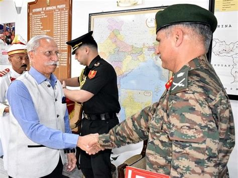 Goc Infantry Division Calls On Arunachal Pradesh Governor Theprint