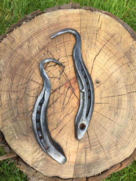 Hand Forged Hoof Pick Recycled Horseshoe Blacksmith Horses Horseshoe