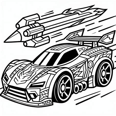 58 Coloriage Hot Wheels Gratuit Pour Ceux Qui Aiment La Vitesse