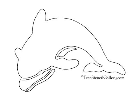 Dolphin Stencil Printable