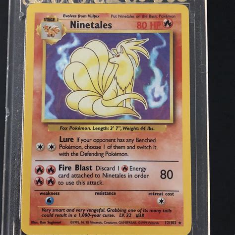 Pokemon Base Ninetales Vintage Holo See Pics Core Global Org