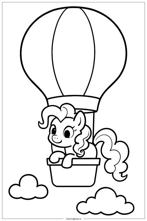 Coloring Book Hot Air Balloon