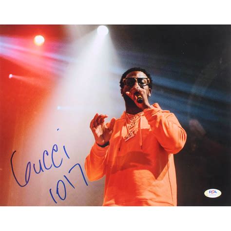 Gucci Mane Signed X Photo Inscribed Psa Pristine Auction