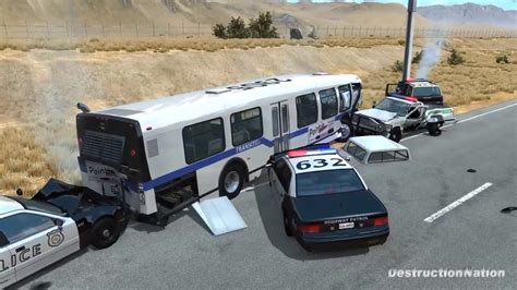 Destructionnation Extreme Police Chases Crashes Fails Beamng