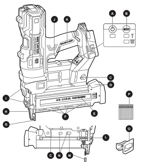 Kobalt Nail Gun KNA 124B 03 18GA Brad Nailer User Manual