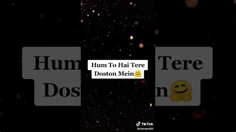 Hum Nahi Tere Dushmano Mein Status Tik Tok YouTube