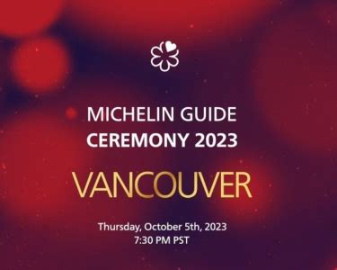 The Michelin Guide Vancouver Announces New One Star Restaurant Five