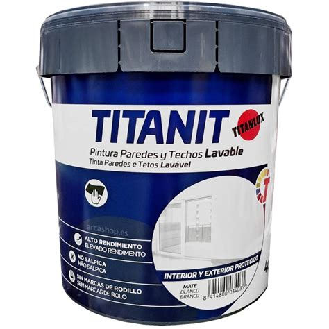 Titanit Pintura Blanca Mate Interior Exterior De Titanlux L Y L