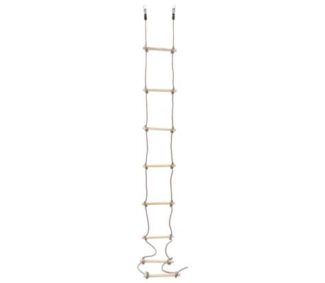 vidaXL Échelle de corde pour enfants 290 cm Bois vidaXL ch