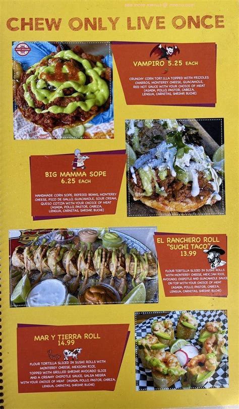 Online Menu Of Tacos Los Desvelados Whittier Restaurant Whittier