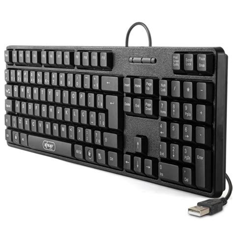 Teclado USB Standard Padrão pt br abnt 2 ç 107 Teclas Knup KP