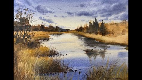 How To Paint Landscape In Watercolor Painting Demo By Javid Tabatabaei