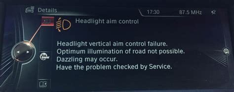 Bmw Headlight Vertical Aim Control Failure Electronic Repair